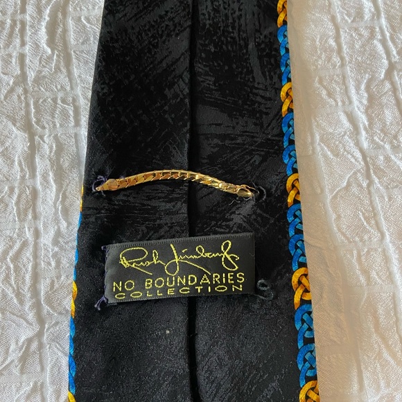 Rush Limbaugh No Boundaries Collection Silk Necktie Made In USA - Picture 5 of 6
